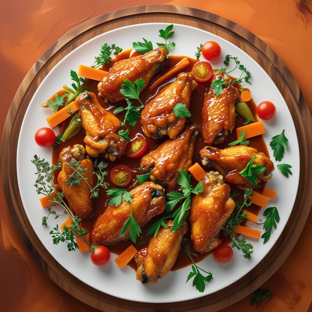 Sweet and Spicy Glazed Chicken Wings