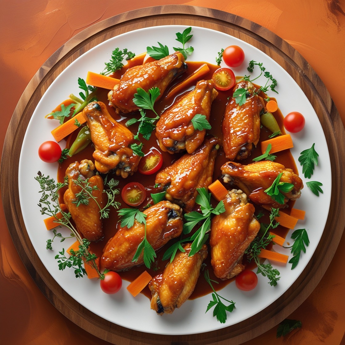 Sweet and Spicy Glazed Chicken Wings